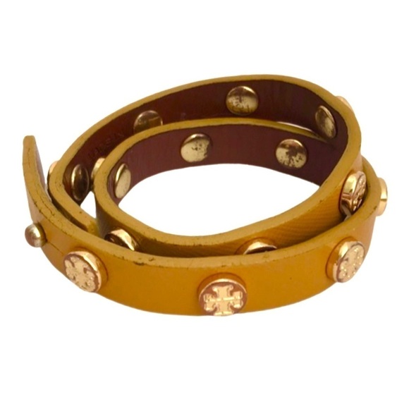 TORY BURCH • Double Wrap Logo Bracelet - Picture 5 of 9